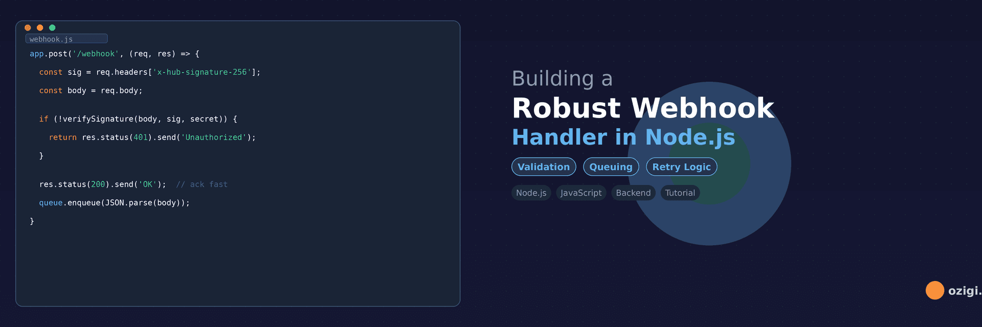 Building a Robust Webhook Handler in Node.js: Validation, Queuing, and Retry Logic